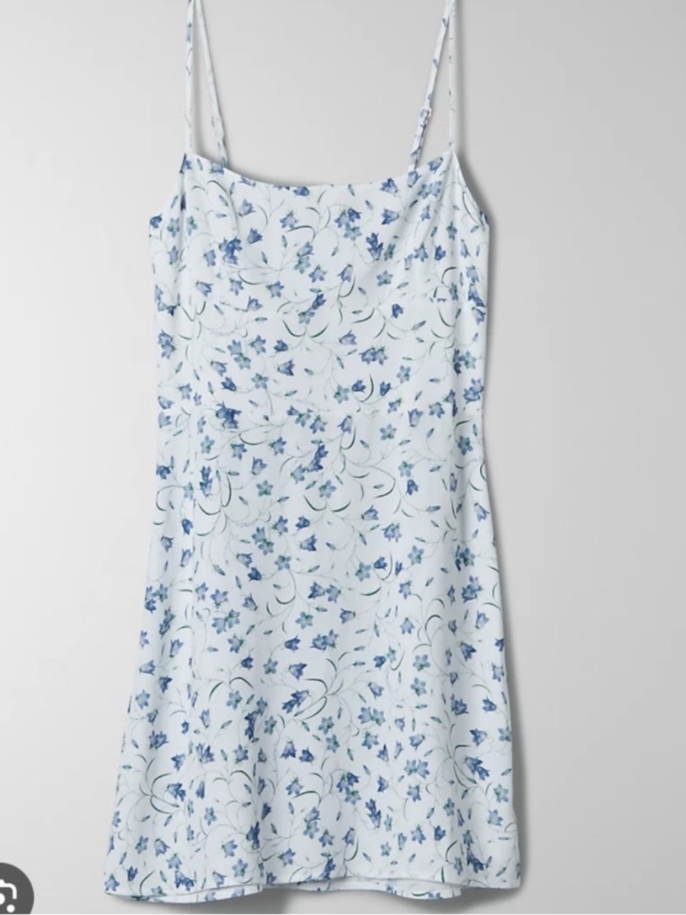 Aritzia Sunday Best Purple / Blue Floral Jackson Mini Dress Sz M Babydoll - Picture 2 of 7